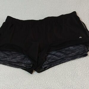 Avia‎ Running Shorts Gray w/ Black Cover-Up XL